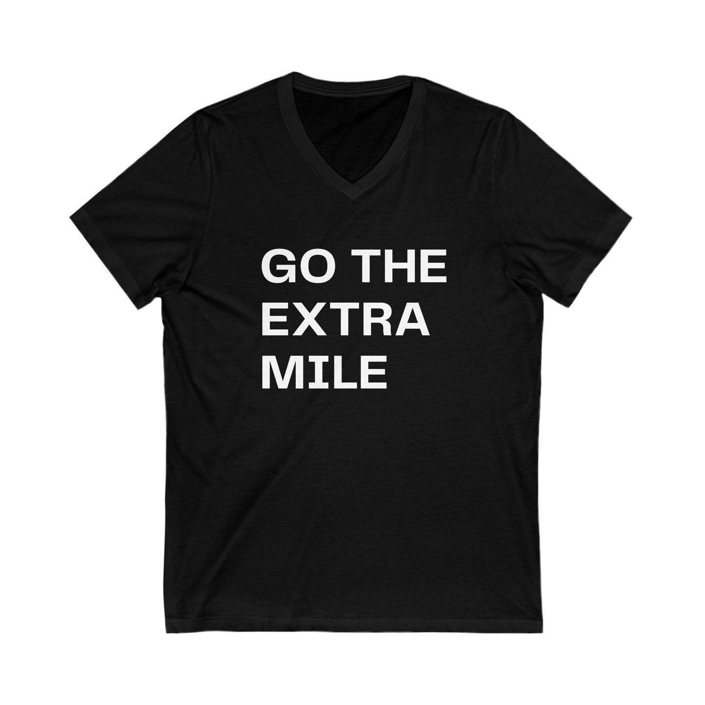 Extra Mile | V-Neck (Unisex Fit) | Front Text