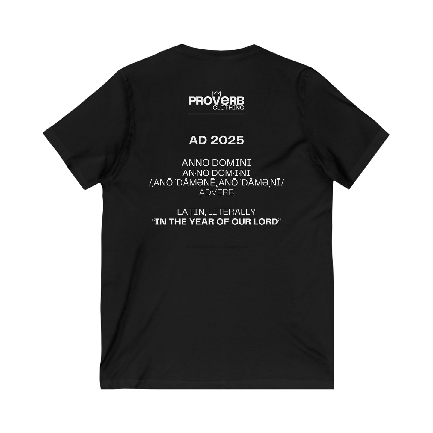 AD 2025 | V-Neck (Unisex Fit) | Front Text