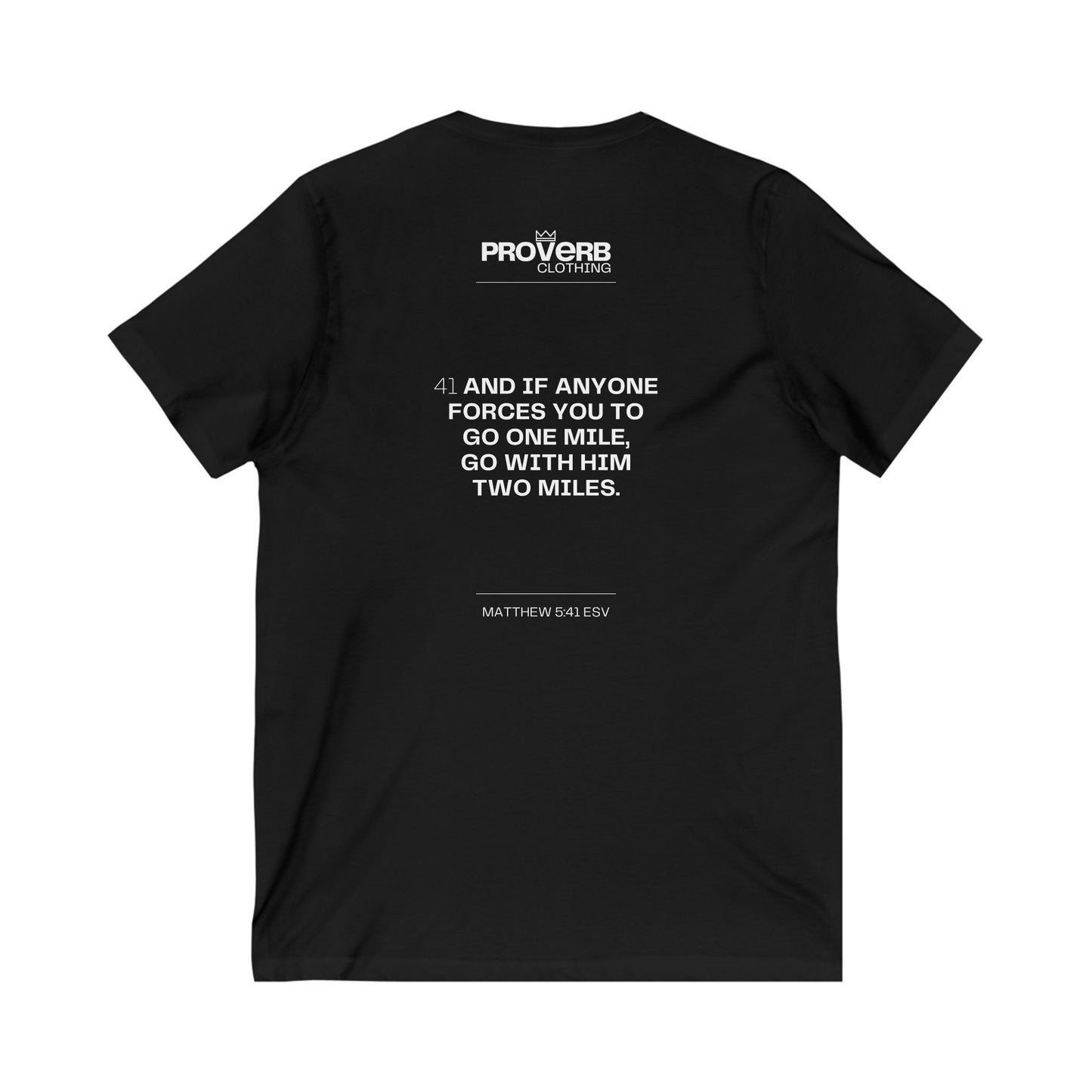 Extra Mile | V-Neck (Unisex Fit) | Front Text