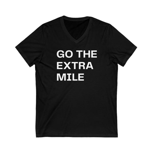 Extra Mile | Men's V-Neck (Unisex Fit) | Front Text