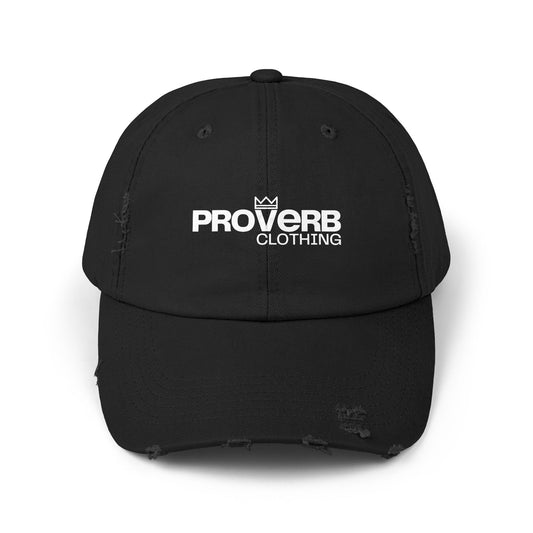 Distressed Cap | Proverb Logo | Unisex Fit