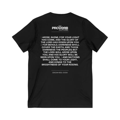 Rise & Shine | V-Neck (Unisex Fit) | Front Text