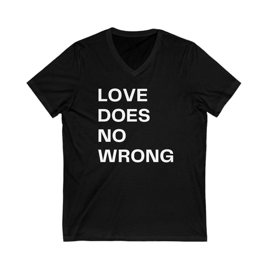 Love Does | Men's V-Neck (Unisex Fit) | Front Text