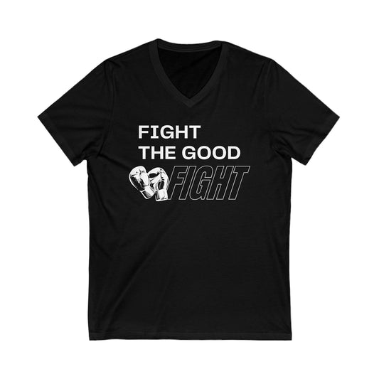 Good Fight | Men's V-Neck (Unisex Fit)