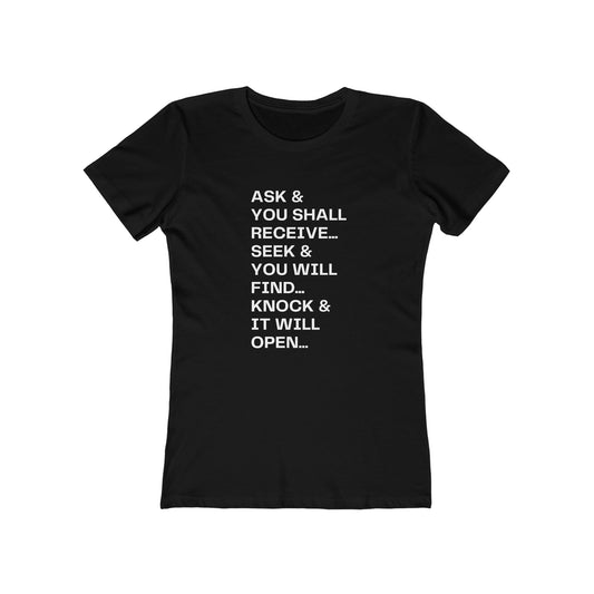 Knock Knock | Women's T-Shirt | Front Text